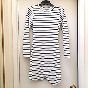 Iris Asymmetrical Hemline Dress Long Sleeve